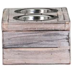 ชามอาหารสัตว์เลี้ยงสไตล์อิฐยกสูงสำหรับอาหารสุนัขและแมวสำหรับอาหารและน้ำของสัตว์เลี้ยง - Product Image 3