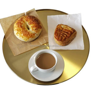 Bandeja redonda de acero inoxidable para servir, bandeja rectangular de Metal árabe, venta al por mayor - Product Image 3