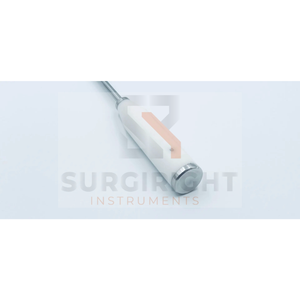 Ciseau d'extraction de CUP 7 mm courbé, manche blanc 80, avec plaque de frappe, garantie 1 an, par Surgiright Instruments - Product Image 3