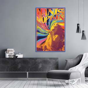 Janis Joplin Live in Concert <b>Poster</b> Paper Wall Art - Product Image 2