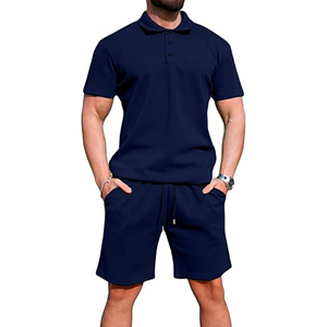 Ensemble d'entraînement personnalisé pour hommes, y compris t-shirt et short, vêtements de sport assortis pour le fitness quotidien, le sport et le style de rue - Product Image 1