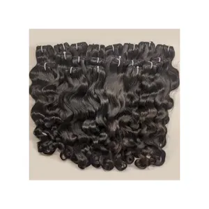 Grosir vendor rambut perawan, gelombang tubuh cerpelai rambut manusia Virgin Brasil mentah, bundel rambut selaras kutikula mentah