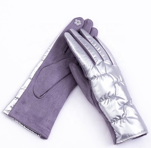 Guantes Acolchados de Invierno para Mujer, de Poliéster/Algodón/Metalizado, Cálidos, con Pantalla Táctil, Sin Necesidad de Lavado, para Deportes, Ciclismo, Uso Diario, Aire Libre y Fiestas - Product Image 3