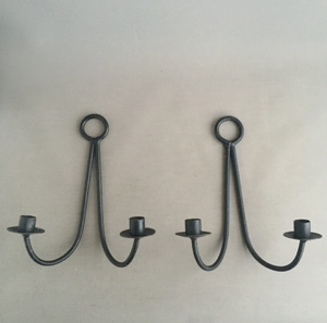 Portavelas de Metal negro de fabricante, gran oferta, candelabro de pared de lujo para granja montado en la pared - Product Image 5