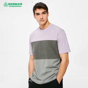 T-shirt d'été pour homme personnalisable, coupe ample, respirant, tissu 180 grammes, motif imprimé, tenue décontractée, design vierge, col rond - Product Image 2