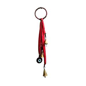 Handmade Bohemian Theme 16 Metal Evil Eye Christmas Bell <b>Door</b> Hanging Ornament & Holiday Decor with Heart & Tree Shape - Product Image 4