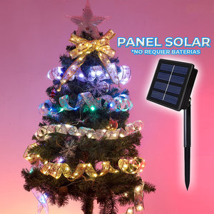 Ruban LED solaire magique de 5 mètres, éclairage durable en plastique imperméable pour Noël - Product Image 4