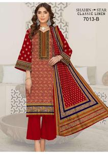 ชุดเดรสผ้าไหมผ้าลินิน/100% สำหรับผู้หญิงชุดผ้าลินินคุณภาพสูงสำหรับฤดูหนาวอินเดียและปากีสถาน - Product Image 4