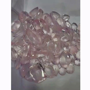 107 piezas de cuarzo rosa natural de 13mm a 47mm faceta de pera ovalada redonda 1328 Cts lote Iroc ventas corte de piedras preciosas sueltas de alta calidad US $146 - Product Image 1