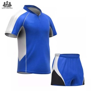 Ensemble maillot et short de rugby - Respirant, 100% polyester, uniforme sportif d'équipe |   Commandes en gros OEM - Product Image 2