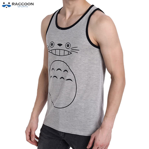 เสื้อกล้ามผู้ชายแรคคูนสปอร์ตผ้าคอตตอน3D สำหรับผู้ใหญ่เสื้อแรคคูนแห้งเร็ว - Product Image 2