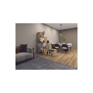 Estantería versátil de madera Scala, librero, organizador para sala de estar u oficina que ahorra espacio, de fabricante turco - Product Image 4