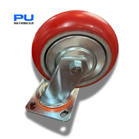 Roue pivotante industrielle extra lourde de haute qualité 1 tonne, nouveau noyau en fer, polyuréthane 6-8 pouces, pour usage en restaurant