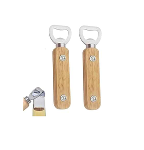 Venta caliente abrebotellas de madera artesanías personalizadas más Popular 100% abrebotellas de madera de acacia - Product Image 1