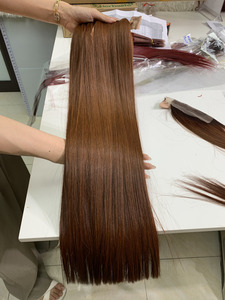 Mèches naturelles vietnamiennes 22 pouces-Ombre Orange foncé-Mèches lisses Vente en gros Havinahair - Product Image 2