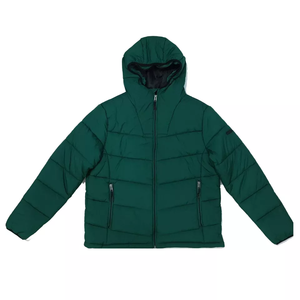 Chaquetas acolchadas de pasamontañas con logotipo personalizado Fabricante Mayorista en línea chaqueta cálida de invierno unisex con cremallera y hombros caídos para hombre - Product Image 3