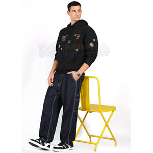 Nouvelle conception, best-seller, sweats à capuche décontractés pour hommes, surdimensionnés, faible MOQ, sweats à capuche surdimensionnés pour hommes à prix de gros, fabriqués au Pakistan - Product Image 4