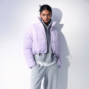 Veste matelassée unisexe de luxe coupe-vent d'hiver personnalisé avec col montant belle couleur haute qualité duvet chaud confortable - Product Image 5