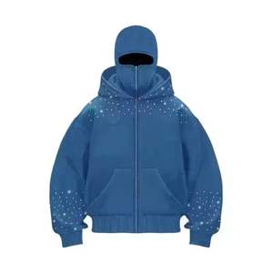 Sweat à capuche Ninja pour homme, lourd, 100% coton, pull à capuche surdimensionné, fermeture éclair, capuche Ninja intégrale pour garçons - Product Image 3