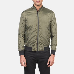 Veste universitaire en polaire personnalisée pour hommes, blouson bombardier décontracté de style basique à fermeture éclair grande taille pour la saison d'hiver vente en gros - Product Image 4