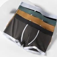 NADRUB ENTERPRISES Calzoncillos Bóxer Sin Costuras Ecológicos para Hombre, Tejido Modal Transpirable, Suave y Elástico, Ropa Interior con Logotipo Personalizado