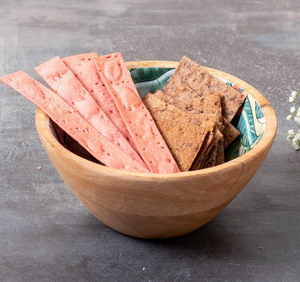 Bols de service en bois tropicaux classiques élégants Design de luxe pour l'intérieur, la maison et l'extérieur Vaisselle durable pour les fêtes et les dîners - Product Image 2