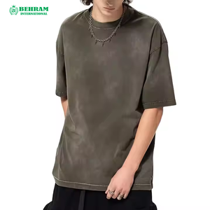 เสื้อยืดผู้ชายทรงหลวม ผ้าฝ้าย 100% สีขาวล้วน สไตล์สตรีทแวร์ ทรงบ็อกซี่ ผ้าฟลีซ ระบายอากาศได้ดี ไม่ยับ แห้งเร็ว เป็นมิตรต่อสิ่งแวดล้อม รับผลิตตามสั่ง ขายส่ง - Product Image 1