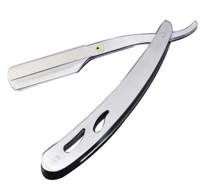 Alta calidad 2023 mango de madera corte garganta peluquero maquinilla de afeitar plegable hoja única Acero inoxidable logotipo personalizado Color - Product Image 3