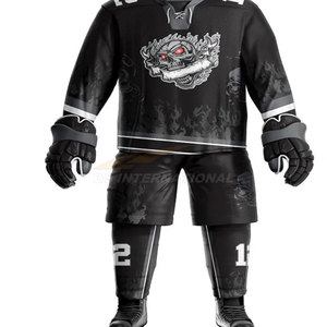 ชุดทีมฮ็อกกี้น้ำแข็งสำหรับมืออาชีพชุดกีฬาแบบสั่งทำโลโก้ชุดออกกำลังกายกางเกงขาสั้นแบบระเหิด - Product Image 4