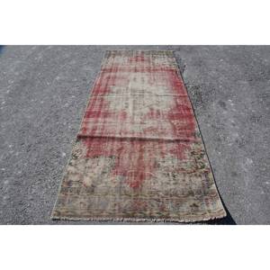 Alfombra turca clásica roja Beige Vintage área grande 3,9X9,6 pies respaldo de látex de lana Patchwork Rectangular 10mm para pasillo de noche - Product Image 1