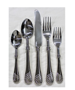 Juego de cubiertos fundidos de aluminio y Metal de color plateado de primera calidad para decoración de mesa de fiesta, cuchara, tenedor, juego de cuchillos - Product Image 5