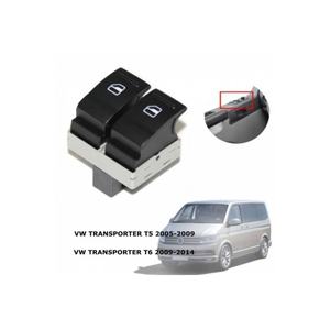 สวิตช์กระจกไฟฟ้าด้านซ้ายคู่ สำหรับรถโฟล์คสวาเกน ทรานสปอร์ตเตอร์ T5 รุ่นปี 2005-2009 รหัส 7E0 959 855A สวิตช์อัตโนมัติ - Product Image 1