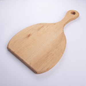 Grande planche à découper ovale en bois de hêtre de 49 cm - Plateau de service en bois massif naturel - Planche à charcuterie et à viande artisanale de qualité supérieure - Product Image 3