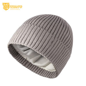 Unisex Thick Knitted Winter <b>Beanie</b> Jacquard Fabric <b>Skull</b> Cap for Men and Women Cuffed <b>Beanies</b> - Product Image 5