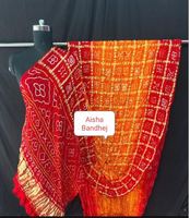 Sari indien élégant en soie Gajji Bandhani Ghatchola, qualité d'exportation, sari indien en soie Gajji Ghatchola par le fabricant
