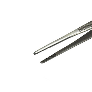 Pince à épiler en plastique manuelle en acier inoxydable de haute qualité pince à pansement à pointe dentelée outil - Product Image 6