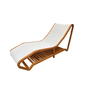 Chaise longue en bois Chaise longue moderne Chaise longue extérieure pour la fabrication extérieure et piscine en Indonésie - Product Image 2