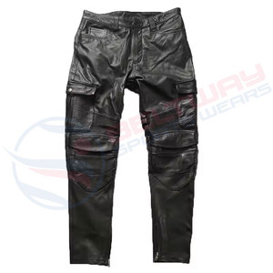 Pantalones de cuero más vendidos para hombres Precio barato Cuero transpirable Mejor venta 2024 Precio bajo para pantalones de cuero para hombres - Product Image 3