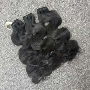 100% cabello humano vietnamita crudo cuerpo onda trama cabello un donante suministro - Product Image 4