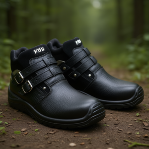 Botas de Seguridad de Cuero Vacuno Negro NORBERT S3 HRO EN20345, Talla 46 - Product Image 3