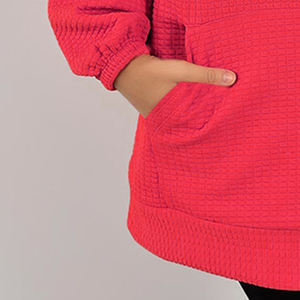 Sudadera Islámica con Capucha para Mujer, Hecha en Pakistán, 100% Algodón, Anti-Pilling, Bordada, Diseño Estampado Regular, Talla Grande, para Invierno - Product Image 4