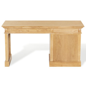 Bureau de direction Shorecrest avec plateau en bois massif et structure métallique, bureau d'ordinateur rectangulaire pour l'étude - Product Image 6