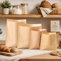 Bolsa de Papel Kraft Impresa en Offset, con Diseño Gráfico Promocional de Marca Corporativa, Clásica, Resistente a la Grasa, de Grado Alimenticio y Reciclable