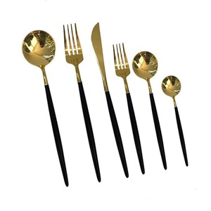 Ensemble de couverts de mariage en acier inoxydable de haute qualité, couteau, fourchette, cuillère, ensemble de couverts de luxe avec un look royal pour le restaurant et la maison - Product Image 6