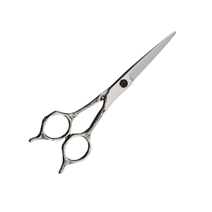 Kit de tijeras de adelgazamiento de peluquero con mango personalizado, hermosos kits de peluquero con revestimiento de Color plateado, tijeras de peluquero con reposapiés Doble - Product Image 3