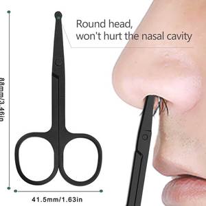 Tijeras para cejas delgadas Ligeras y fáciles de manejar Mango ergonómico Tijeras para cejas Agarre cómodo y antideslizante - Product Image 5