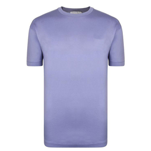 Camiseta de algodón de calidad de lujo de nuevo diseño 2025 para hombres Regular Fit Little Drop Shoulder 100% algodón estampado patrón superventas - Product Image 4