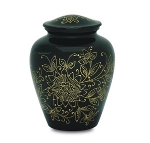 Urnes funéraires pour cendres d'adultes, grande urne verte pour cendres d'êtres chers, taille 9,5 po et 220 Cu. in - Product Image 4