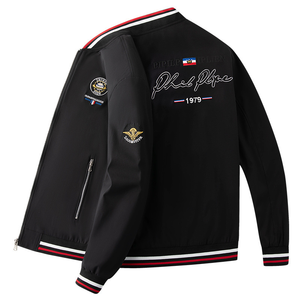 เสื้อแจ็คเก็ตวาร์ซิตี้ผู้ชายแบบลำลองสั่งทำพิเศษ คอตั้ง คุณภาพพรีเมียม  มีจำหน่ายหลายสี - Product Image 2