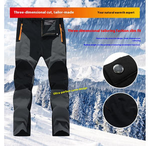 Pantalones de Trabajo Casuales, Rectos y Largos, para Senderismo, Campismo y Actividades al Aire Libre, con Múltiples Bolsillos, Ropa de Trabajo, Pantalones de Seguridad para Hombre - Product Image 2